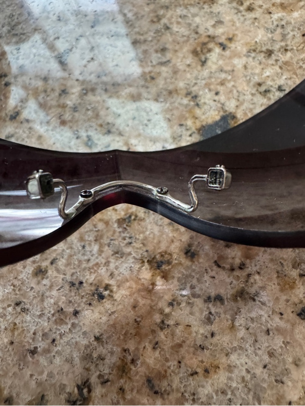 Vintage Rare Authentic Prada Sunglasses Brown Gradient SPR041 Shield Style - Picture 12 of 13